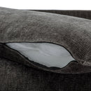 Modern Chenille Upholstered Sectional Sofa with Ottomans, USB Ports, Cup Holders, and Storage in Grey