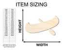 Unfinished Wood Canoe Shape | Native American | Craft Cutout | up to 46" DIY