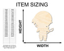 Unfinished Wood Native Boy Shape | Craft Cutout | up to 46" DIY
