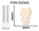Unfinished Wood Native Boy Shape | Craft Cutout | up to 46" DIY