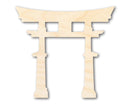 Unfinished Wood Japanese Torri Shape | Craft Cutout | up to 46" DIY