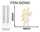 Unfinished Wood Native Girl Shape | Craft Cutout | up to 46" DIY