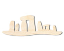 Unfinished Wood Standing Stones Shape | Craft Cutout | up to 46" DIY