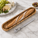 Baguette Board with Grape Bread Knife