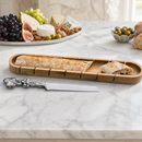Baguette Board with Grape Bread Knife