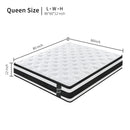 12 Inch Queen Size Breathalle Cool Cover Oekotex-100 Memory Foam Individual Pocket Spring Hybrid Mattress
