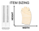 Unfinished Wood Crafty Present Shape | Craft Cutout | up to 46" DIY