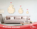 Unfinished Wood Pinecone Shape | Craft Cutout | up to 46" DIY
