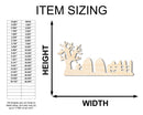 Unfinished Wood Graveyard Shape - Craft - up to 46"