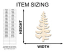 Unfinished Wood Pine Tree Shape - Craft - up to 46"