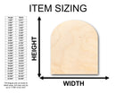 Unfinished Wood Arch Shape - Craft - up to 46" DIY