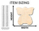 Unfinished Wood Baby Elephant Shape - Craft - up to 46" DIY