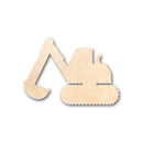 Unfinished Wood Back Hoe Construction Shape - Craft - up to 46" DIY