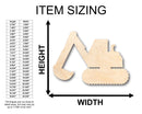 Unfinished Wood Back Hoe Construction Shape - Craft - up to 46" DIY