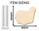 Unfinished Wood Barn Shape - Craft - up to 46" DIY