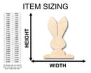Unfinished Wood Bunny Shape - Craft - up to 46" DIY