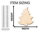 Unfinished Wood Cartoon Christmas Tree Shape - Craft - up to 46" DIY