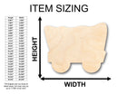 Unfinished Wood Covered Wagon Shape - Craft - up to 46" DIY