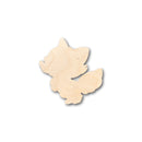 Unfinished Wood Cute Fox Shape - Craft - up to 46" DIY