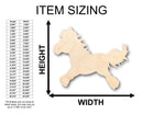 Unfinished Wood Cute Horse Shape - Craft - up to 46" DIY