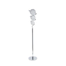 Vertical Crystal Sphere Floor Lamp // 3 Light