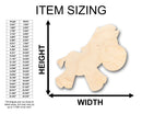 Unfinished Wood Cute Zebra Shape - Craft - up to 46" DIY