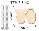 Unfinished Wood Dumptrunk Shape - Craft - up to 46" DIY