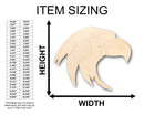 Unfinished Wood Eagle Head Patriotic Shape - Craft - up to 46" DIY