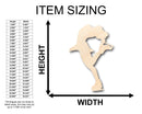 Unfinished Wood Figure Skating Shape - Craft - up to 46" DIY