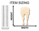 Unfinished Wood Horse Backside Shape - Craft - up to 46" DIY