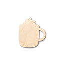 Unfinished Wood Hot Cocoa Whip Cream Shape - Craft - up to 46" DIY