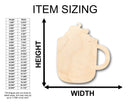 Unfinished Wood Hot Cocoa Whip Cream Shape - Craft - up to 46" DIY
