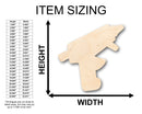 Unfinished Wood Hot Glue Gun Shape - Craft - up to 46" DIY