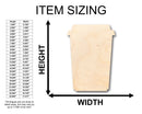 Unfinished Wood Hot Latte Shape - Craft - up to 46" DIY