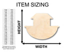 Unfinished Wood Noah's Ark Shape - Craft - up to 46" DIY
