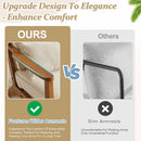 Beige Linen Upholstered Accent Chair Wide Armrests