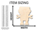 Unfinished Wood Robot Shape - Craft - up to 46" DIY