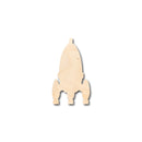 Unfinished Wood Rocket Shape - Craft - up to 46" DIY
