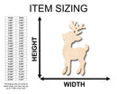 Unfinished Wood Santa's Reindeer Shape - Craft - up to 46" DIY