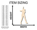 Unfinished Wood Softball Batter Shape - Craft - up to 46" DIY
