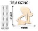 Unfinished Wood Swimming Shape - Craft - up to 46" DIY