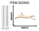 Unfinished Wood Swimming Shape - Craft - up to 46" DIY