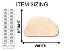 Unfinished Wood Taco Shape - Craft - up to 46" DIY