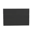 6 Drawer Black Dresser, Modern Bedroom Dresser with Spacious Countertop, Wood Storage Cabinet with Concealed Handles & 6 Deep Drawers for Bedroom, Living Room, Entryway, 15.7' D x 47.2' W x 30.9' H