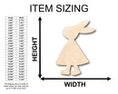 Unfinished Wood Walking Female Rabbit Shape - Craft - up to 46" DIY