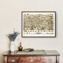 Vintage Map of Bangor, Pennsylvania 1918