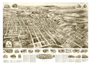 Vintage Map of Bangor, Pennsylvania 1918