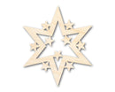 Unfinished Wood Starburst Shape | Craft Cutout | up to 46" DIY