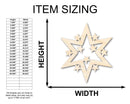 Unfinished Wood Starburst Shape | Craft Cutout | up to 46" DIY