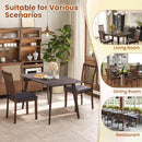 Espresso Slat Back Dining Chairs Set Of 2 For Dining Room